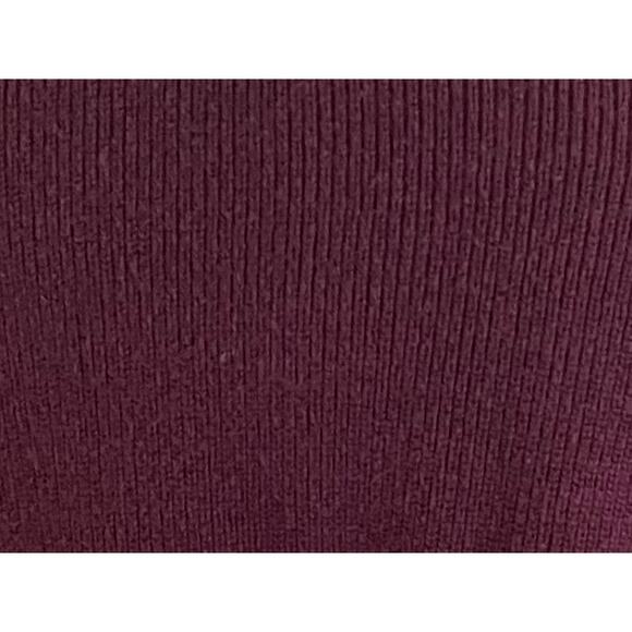 Croft & Barrow Cotton Blend Long Open Cardigan, Burgundy Red, Pockets, Size 2X - Picture 6 of 11